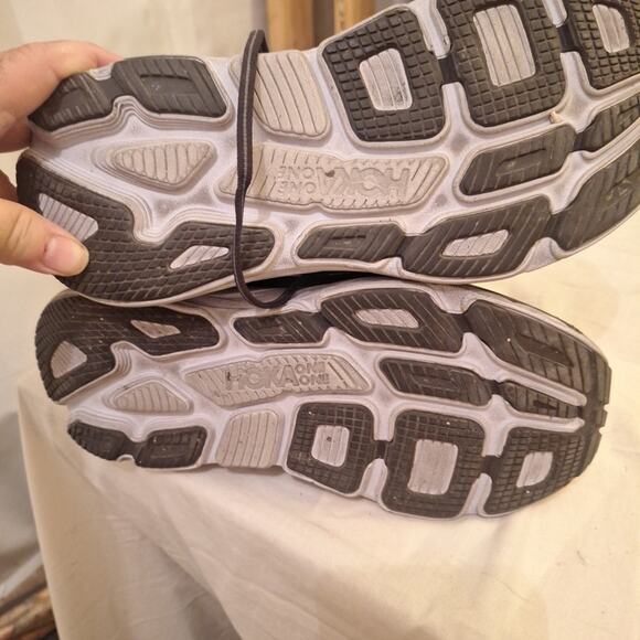 Hoka One Bondi 7 Black White Running Shoes Men's US Size 11 1110519 BWHT - Picture 6 of 8